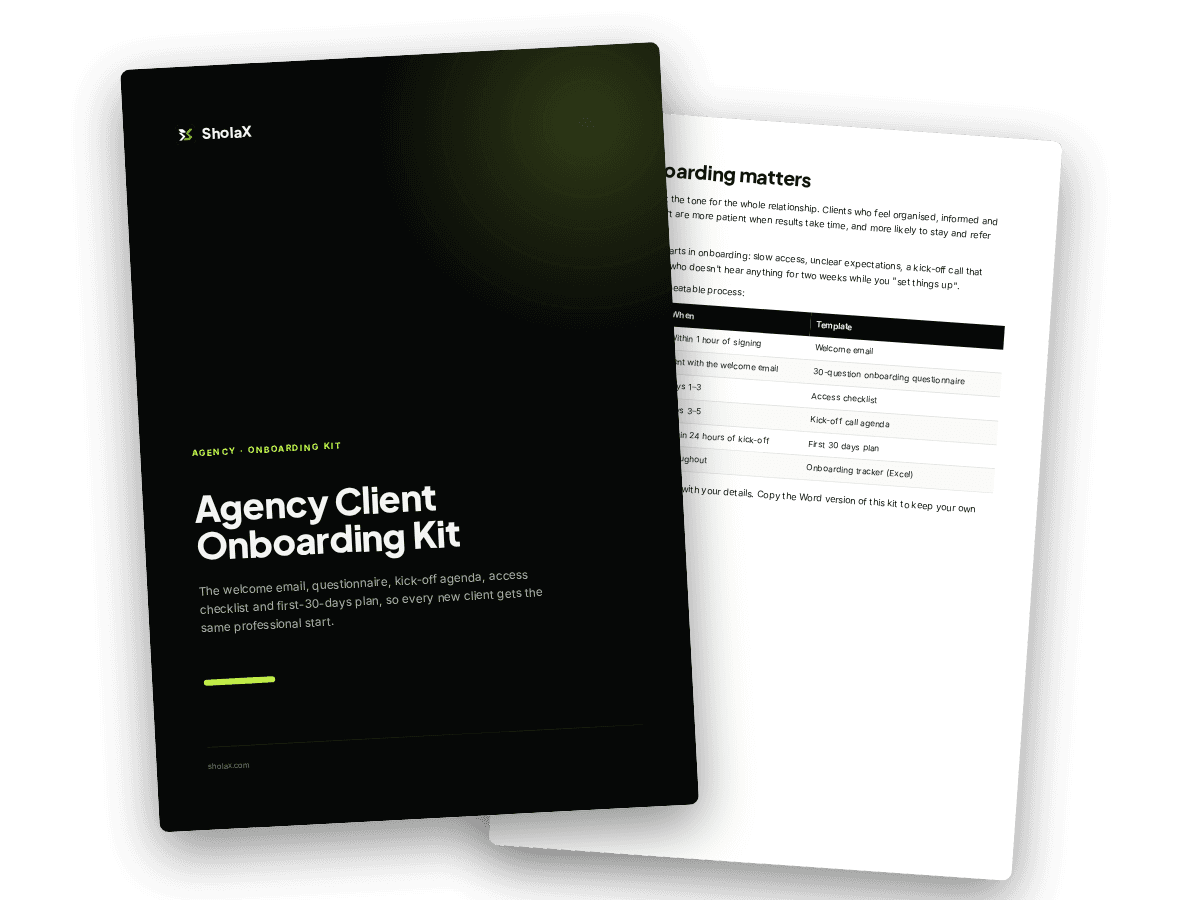 Preview of Agency Client Onboarding Kit